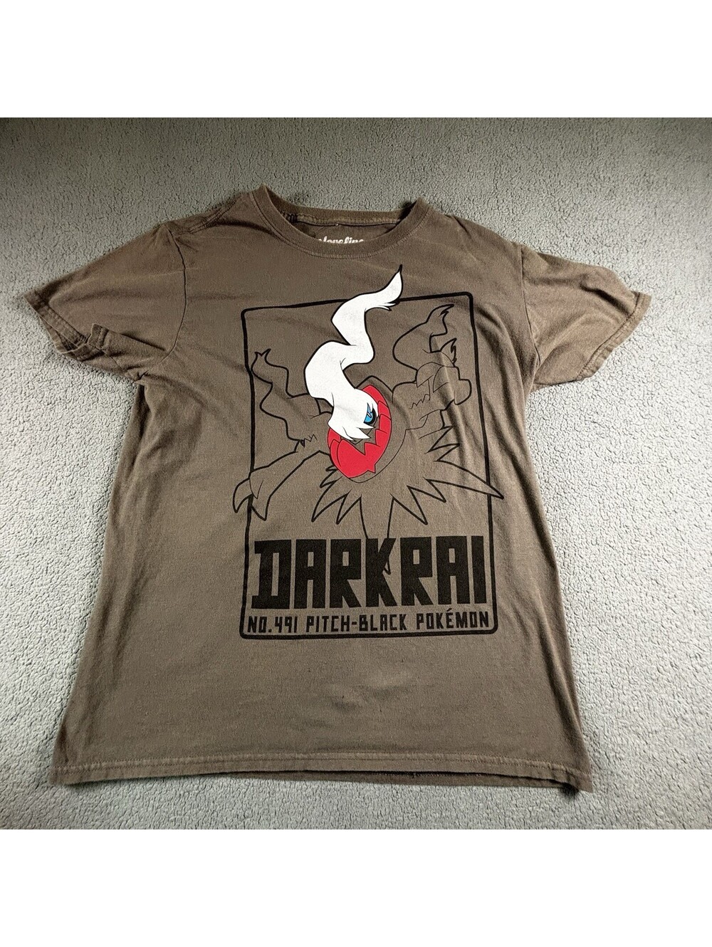 Pokemon T Shirt Darkrai Size M Gray